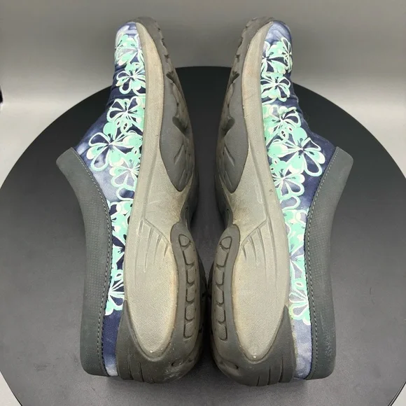 Merrell Encore Flora Clogs Women’s 7.5 Blue Hawaiian Floral Slip On Ortholite - Picture 5 of 8